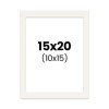 photo-Passe-partout - Blanc cassé - 15x20cm - Photo 10x15cm - Pour cadre - Encadrement