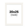 photo-Passe-partout - Blanc cassé - 20x25cm - Photo 13x18cm - Pour cadre - Encadrement