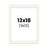 photo-Passe-partout - Ivoire - 13x18cm - Photo 9x13cm - Pour cadre - Encadrement