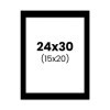 photo-Passe-partout - Noir - 24x30cm - Photo 15x20cm - Pour cadre - Encadrement