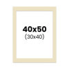 photo-Passe-partout - Ivoire - 40x50cm - Photo 30x40cm - Pour cadre - Encadrement
