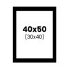 photo-Passe-partout - Noir - 40x50cm - Photo 30x40cm - Pour cadre - Encadrement