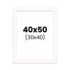 photo-Passe-partout - Blanc - 40x50cm - Photo 30x40cm - Pour cadre - Encadrement