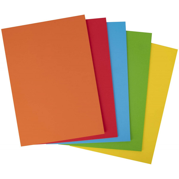 photo-Carton de couleur assortis foncé A4 170 g 50 feuilles - Apli
