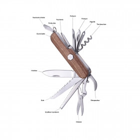 Couteau multifonction Laguiole manche en bois de santal | Artmania