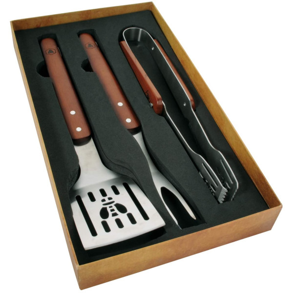 Coffret 3 ustensiles pour barbecue Laguiole pas cher