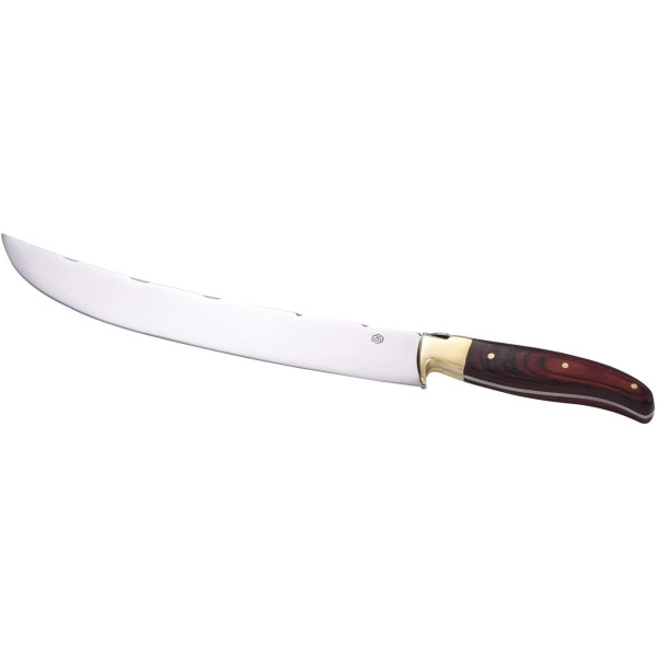 Sabre à champagne Laguiole avec lame en acier et manche en bois exotique