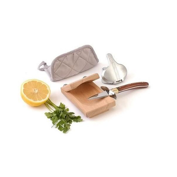 Coffret en bois pour huîtres Laguiole