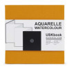 photo-Carnet - Aquarelle - 20x20cm - Accordéon - 100% coton - 300g - Sennelier - USKbook