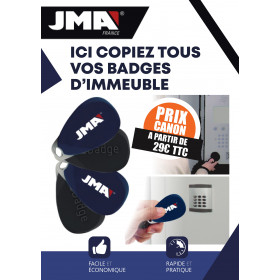 Copiez tous vos badges d'immeuble pas cher