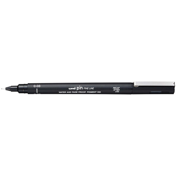 Feutre de dessin uni pin - 0.03 mm - Noir - Uni-ball