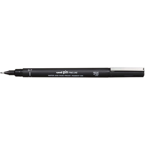 Feutre de dessin uni pin - 0.7 mm - Noir - Uni-ball
