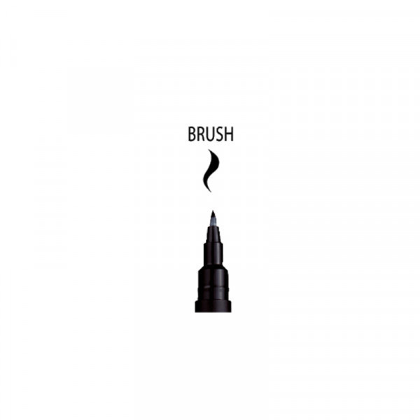 feutre-uni-pin-brush-noir-uni-ball