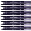 Lot De 12 Feutres de dessin uni pin - 0.05 mm - Noir - Uni-ball pas cher