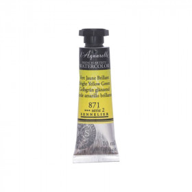 Aquarelle extra-fine - Vert jaune brillant - tube 10 ml - Sennelier