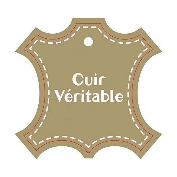 Trousse fourre-tout ronde 6 x 21 cm cuir véritable Elba