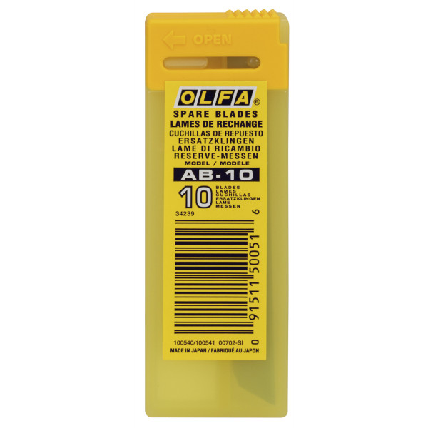 Etui de 10 lames AB-10 OLFA lame de 9 mm
