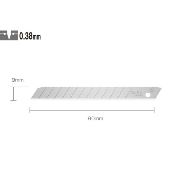 Etui de 10 lames AB-10 OLFA lame de 9 mm
