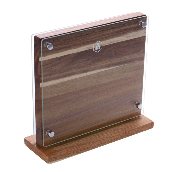 Support repose couteaux aimanté Laguiole en bois d'acacia