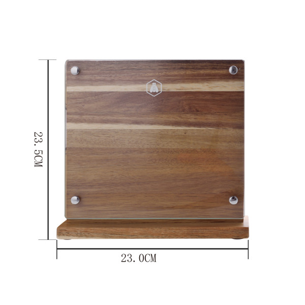 Support repose couteaux aimanté Laguiole en bois d'acacia