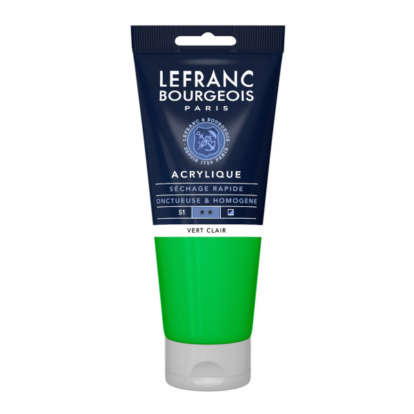Peinture Acrylique en tube - Vert clair - 200ml - Lefranc & Bourgeois