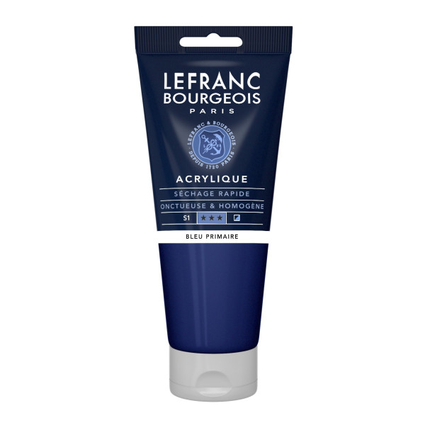 Peinture Acrylique en tube - Bleu primaire - 200ml - Lefranc & Bourgeois