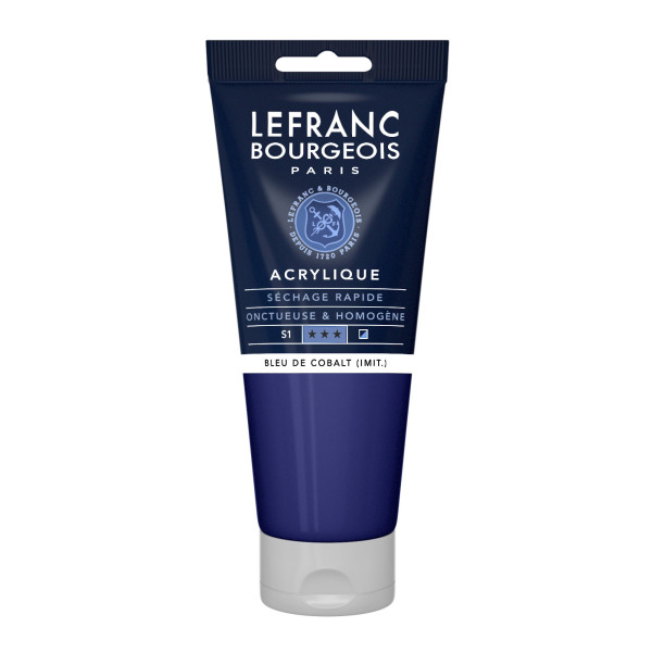 Peinture Acrylique en tube - Bleu de Cobalt - 200ml - Lefranc & Bourgeois