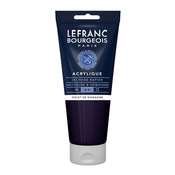 Peinture Acrylique en tube - Violet dioxazine - 200ml - Lefranc & Bourgeois