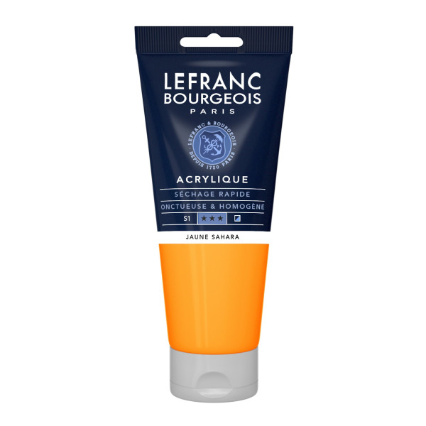 Peinture Acrylique en tube - Jaune sahara - 200ml - Lefranc & Bourgeois