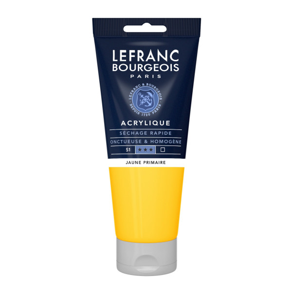 Peinture Acrylique en tube - Jaune primaire - 200ml - Lefranc & Bourgeois
