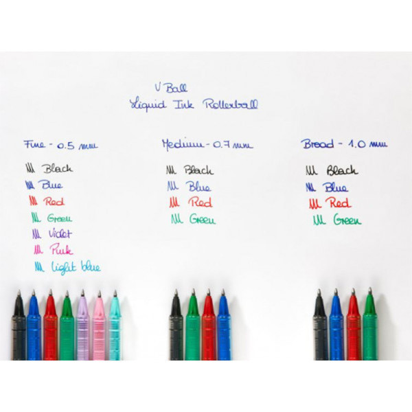 lot-stylos-roller-v-ball-pilot-pas-cher