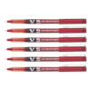 lot-6-stylos-roller-hi-techpoint-V5-rouge-pilot