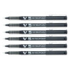 lot-6-stylos-roller-hi-techpoint-V5-noir-pilot