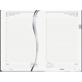 Agenda 2023 Brepols Saturnus Luxe 1 page par jour 13,3 x 20,8 cm
