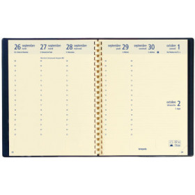 Agenda 2023 Brepols Optivision semainier 17 x 22 cm noir