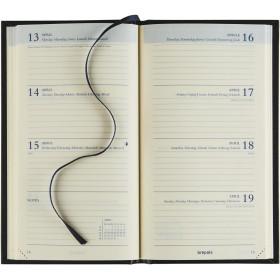 Agenda 2023 Brepols Interplan semainier 16 x 9 cm noir
