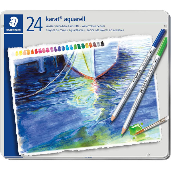 photo-24 crayons de couleur - Aquarellable - Beaux-arts - Karat Aquarel - Staedtler