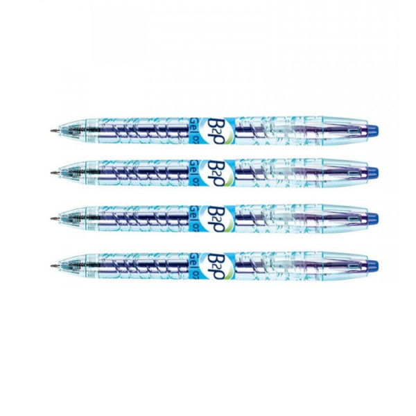 Lot de 4 stylos B2P encre gel Begreen bleu Pilot