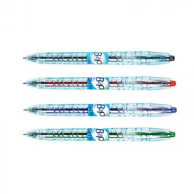Lot de 4 stylos B2P encre gel Begreen assortiment Pilot