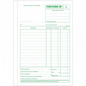 Lot de 3 manifolds - Factures A5 Dupli - 14,8X21Cm - Exacompta - 3278E