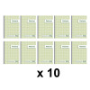 Lot de 10 manifolds - Factures A5 Dupli - 14,8X21Cm - Exacompta - 3278E