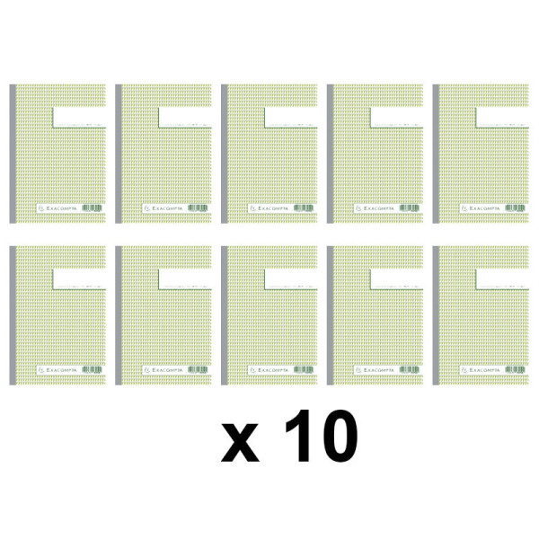 Lot de 10 manifolds - A5 Dupli - 14,8x21Cm - Exacompta - 3250E