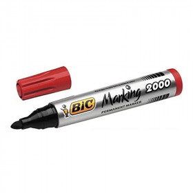 marqueur-permanent-ogive-marking-2000-rouge-bic