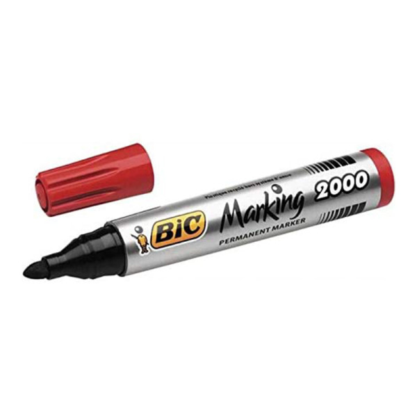 marqueur-permanent-ogive-marking-2000-rouge-bic