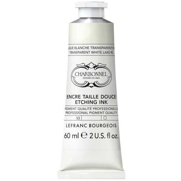 photo-Encre taille douce - Pour la gravure - Blanc transparent - 292 - Charbonnel - Tube 60ml