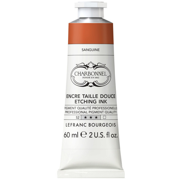 photo-Encre taille douce - Pour la gravure - Sanguine - 397 - Charbonnel - Tube 60ml