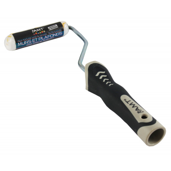 Rouleau Brosse Murs Et Plafonds - 15 Mm  - Fibres Polyamides 12 Mm - Manche Et Rouleau - Amt pas cher
