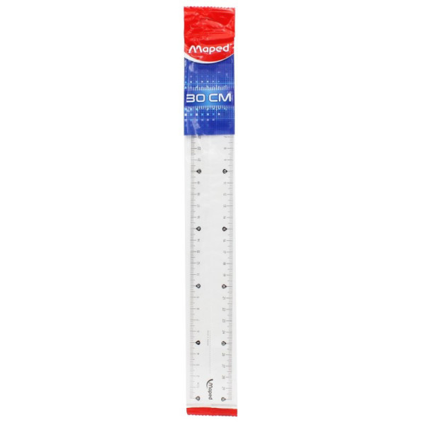 regle-30cm-plastique-plate-maped-pas-cher