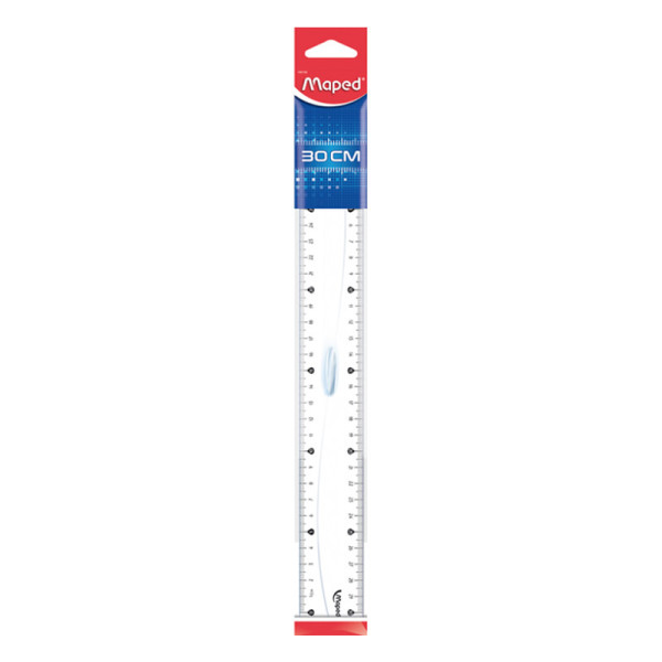 regle-30cm-plastique-poignee-maped-pas-cher