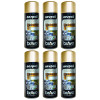 Lot de 6 bombes de peinture professionnelle Nespoli - chrome or